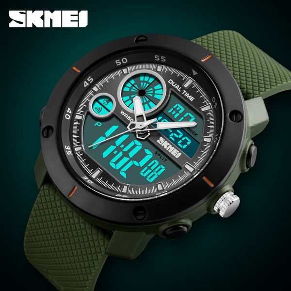 skmei watches men sports watches fashion analog digital quartz wristwatches men relogio masculino, Slivery;brown
skmei watches men sports watches fashion analog digital quartz wristwatches men relogio masculino, Slivery;brown