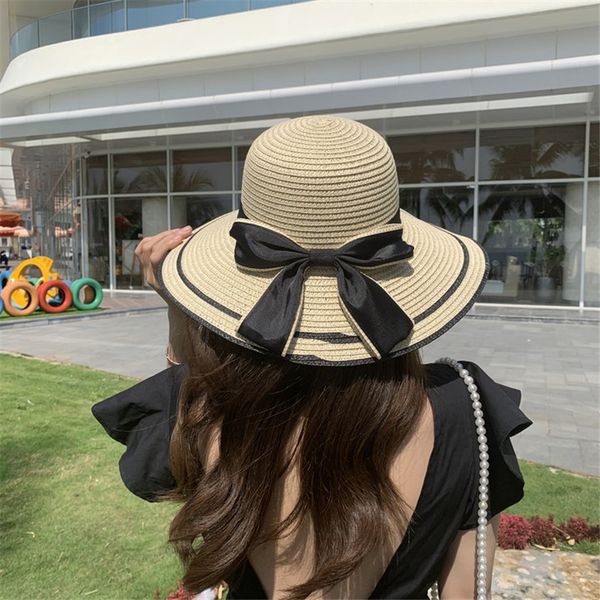 wide brim hats straw hat bow folded beach hat summer sun hat for outdoor travel vacation sunscreen, Blue;gray
wide brim hats straw hat bow folded beach hat summer sun hat for outdoor travel vacation sunscreen, Blue;gray