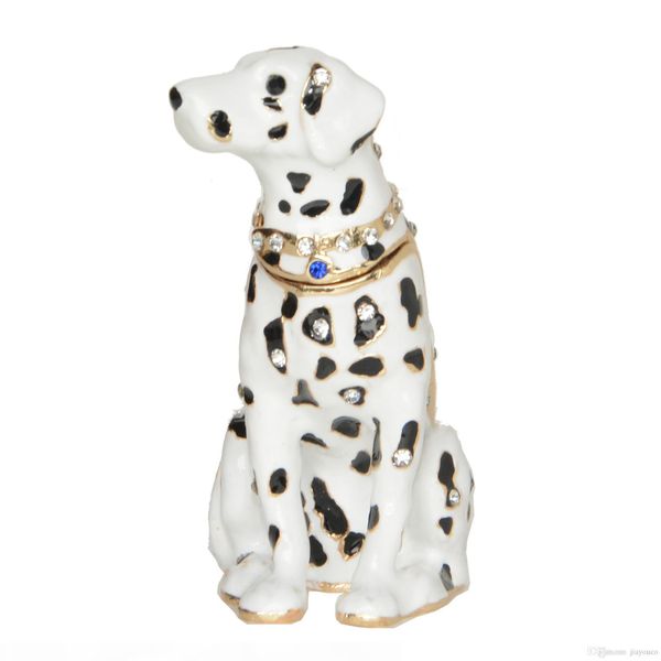 jeweled dalmatian enameled trinket box puppy dog figurine metal decoration novelty gifts, Black;white
jeweled dalmatian enameled trinket box puppy dog figurine metal decoration novelty gifts, Black;white
