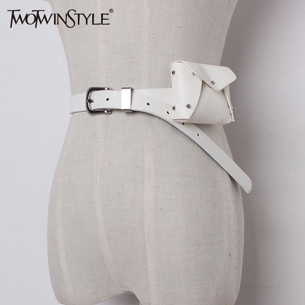 twotwinstyle pu leather female belts with bags for women cummerbunds black women's belt fashion casual 2020, Black;brown
twotwinstyle pu leather female belts with bags for women cummerbunds black women's belt fashion casual 2020, Black;brown