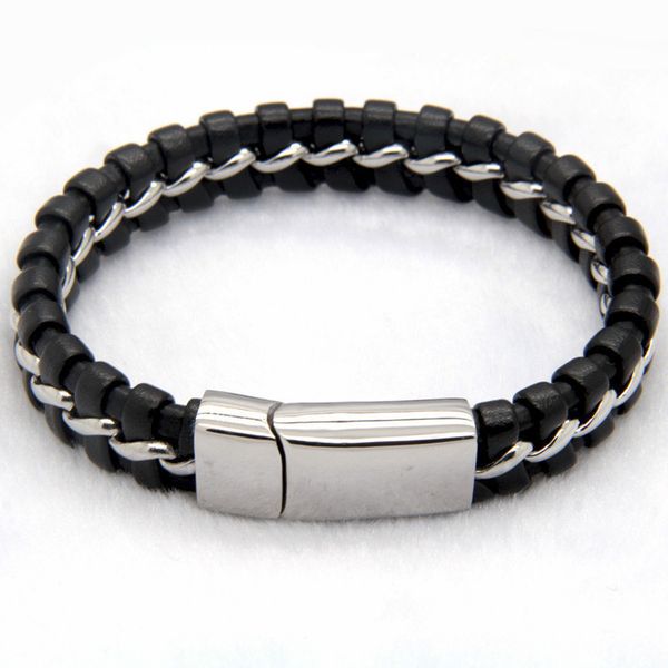 2020 unique designer stainless steel bracelets & bangles mens gift black leather knitted magnetic clasp bracelet men jewelry
2020 unique designer stainless steel bracelets & bangles mens gift black leather knitted magnetic clasp bracelet men jewelry