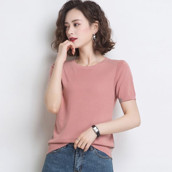 ice silk women's short t- v-neck knitted summer 2020 new western style super short-sleeved t-shirt base shirt, White
ice silk women's short t- v-neck knitted summer 2020 new western style super short-sleeved t-shirt base shirt, White