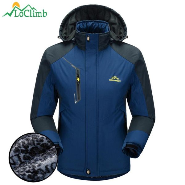 loclimb faux fur waterproof jacket men winter warm sports coat men's windbreaker trekking mountain climbing fleece jackets,am167, Blue;black
loclimb faux fur waterproof jacket men winter warm sports coat men's windbreaker trekking mountain climbing fleece jackets,am167, Blue;black
