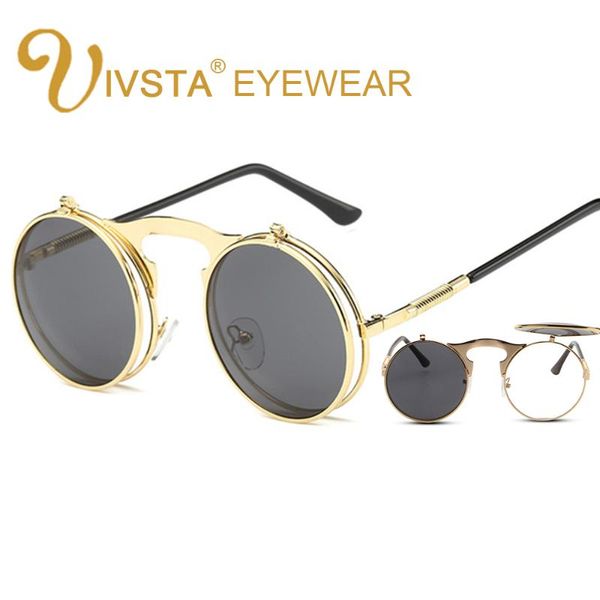 ivsta flip up sunglasses men steampunk sunglasses women round glasses mirror retro vintage brand designer myopia diopter goggle, White;black
ivsta flip up sunglasses men steampunk sunglasses women round glasses mirror retro vintage brand designer myopia diopter goggle, White;black