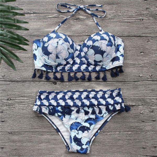bikinis women blue bandage swimsuit 2020 push up swimwear print fringe bikini beach bathing suit halter suit swim, White;black
bikinis women blue bandage swimsuit 2020 push up swimwear print fringe bikini beach bathing suit halter suit swim, White;black