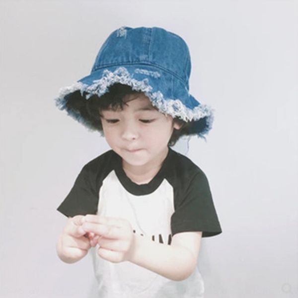 personalized harajuku style old edging denim fabric children bucket bucket fisherman baby boys' and girls' basin hat leisure hat, Blue;gray
personalized harajuku style old edging denim fabric children bucket bucket fisherman baby boys' and girls' basin hat leisure hat, Blue;gray