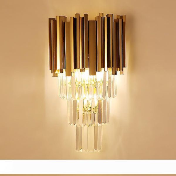 Modern Wall Sconce gold wall Light Crystal wall lamp Luxury Creative Hallway Bedroom Bedside Lamp wandlamp luminaria
Modern Wall Sconce gold wall Light Crystal wall lamp Luxury Creative Hallway Bedroom Bedside Lamp wandlamp luminaria