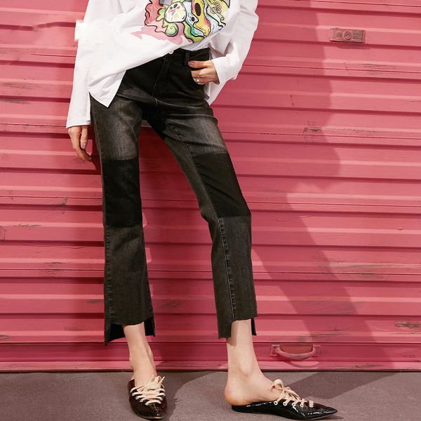 Black Solid High Low Irregular Casual Jeans Woman 2020 Spring New Patchwork Korean Straight Ladies Basic Daily Pant, Blue
Black Solid High Low Irregular Casual Jeans Woman 2020 Spring New Patchwork Korean Straight Ladies Basic Daily Pant, Blue