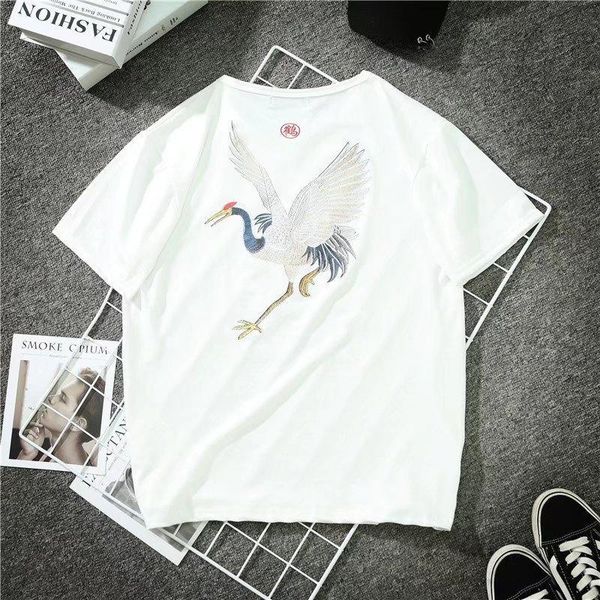 new york fashion heron printing men women street luxury cotton casual short sleeve mens designer t shirts, White;black
new york fashion heron printing men women street luxury cotton casual short sleeve mens designer t shirts, White;black
