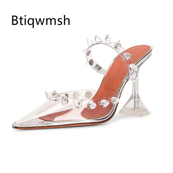2020 transparent rivet sandals women pointed toe rhinestone strange high heel shoes woman party shoes, Black
2020 transparent rivet sandals women pointed toe rhinestone strange high heel shoes woman party shoes, Black