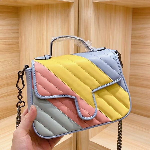 ladies fashion shoulder bag rainbow crossbody handbag women wallets lady cowhide handbags purses stripes bag chain wallet
ladies fashion shoulder bag rainbow crossbody handbag women wallets lady cowhide handbags purses stripes bag chain wallet
