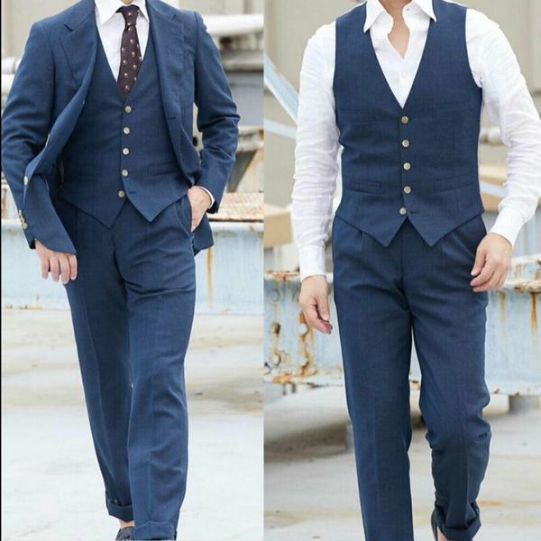 navy blue mens suit selling two button peaked lapel groom wedding prom party dinner tuxedos custom made 3 pieces, Black;gray
navy blue mens suit selling two button peaked lapel groom wedding prom party dinner tuxedos custom made 3 pieces, Black;gray