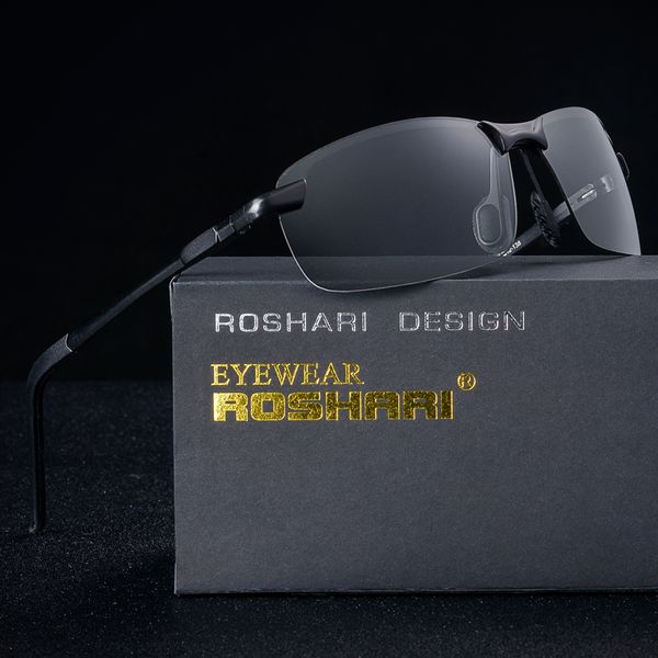 RoShari A52 Discolored sunglasses men polarized top quality Photochromic Professional driving Sun Glasses gafas de sol hombre, White;black
RoShari A52 Discolored sunglasses men polarized top quality Photochromic Professional driving Sun Glasses gafas de sol hombre, White;black