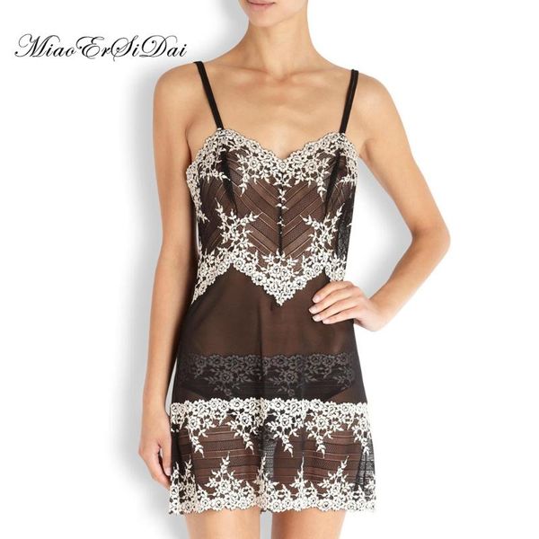 miaoersidai mesh sleep dress flower embroidery nightdress soft comfortable female nightie lingerie s l, Black;red
miaoersidai mesh sleep dress flower embroidery nightdress soft comfortable female nightie lingerie s l, Black;red