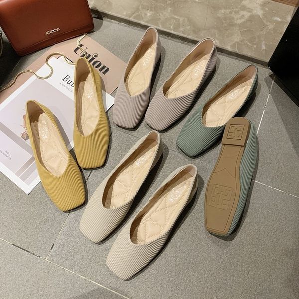 women slip on flat loafers women's square toes low-heeled knitting shoes woman comfort walking casual shoes ballerina 4 colors, Black
women slip on flat loafers women's square toes low-heeled knitting shoes woman comfort walking casual shoes ballerina 4 colors, Black