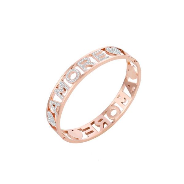 rose gold stainless steel amore letter heart bracelet bangle crystal hollow bangle for women party gifts wedding jewelry 2020, Black
rose gold stainless steel amore letter heart bracelet bangle crystal hollow bangle for women party gifts wedding jewelry 2020, Black