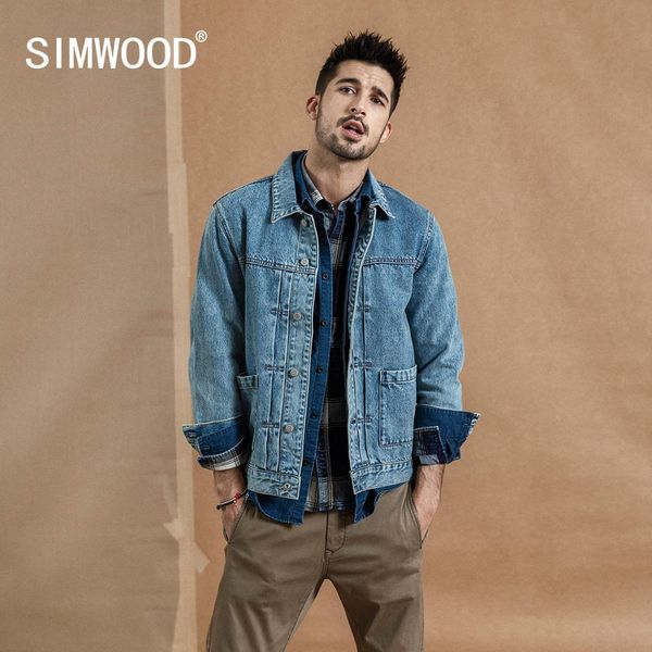simwood 2019 autumn winter new denim jacket men cotton fashion ruched design streetwear coat plus size qualited jackets 190366, Black;brown
simwood 2019 autumn winter new denim jacket men cotton fashion ruched design streetwear coat plus size qualited jackets 190366, Black;brown