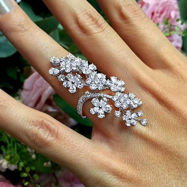 classic crystal flower drop geometry joint rings women charm temperament dance party accessories female ring, Golden;silver
classic crystal flower drop geometry joint rings women charm temperament dance party accessories female ring, Golden;silver
