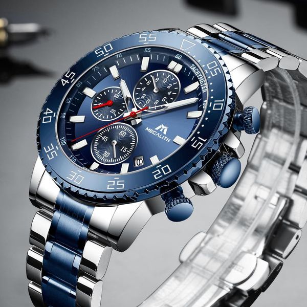 megalith luruxy brand men quartz watches stainless steel strap watch male waterproof luminous clock men sports relogio masculino, Slivery;brown
megalith luruxy brand men quartz watches stainless steel strap watch male waterproof luminous clock men sports relogio masculino, Slivery;brown