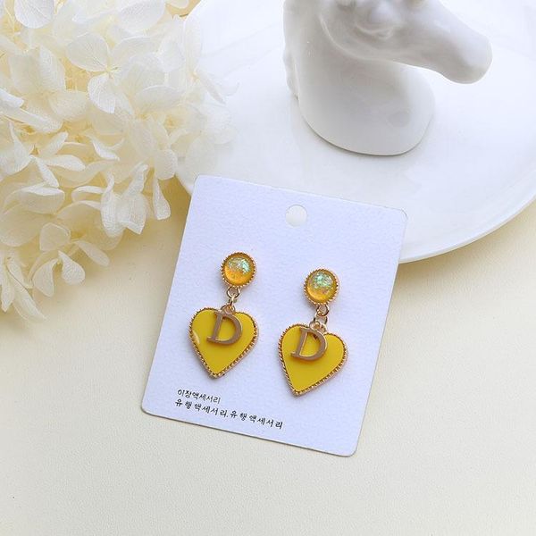 2020 designer korean fashion new love letter d sequin crystal earrings fresh and wild candy color net red earrings, Silver
2020 designer korean fashion new love letter d sequin crystal earrings fresh and wild candy color net red earrings, Silver