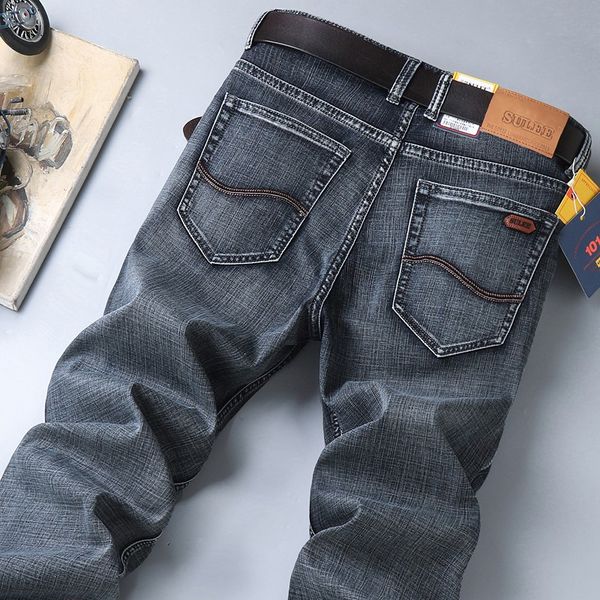 sulee brand men jeans moustache effect mid rise denim jeans medium calca masculina, Blue
sulee brand men jeans moustache effect mid rise denim jeans medium calca masculina, Blue