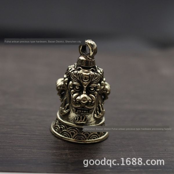 pure copper three lion brass think twice before diy chain running bell pendant diy car key chain pendant bag hanging bell, Silver
pure copper three lion brass think twice before diy chain running bell pendant diy car key chain pendant bag hanging bell, Silver