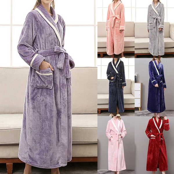 fashion women winter plush lengthened bathrobe with belt home clothes long sleeved robe coat lace-up warm cardigan bathrobe, Black;red
fashion women winter plush lengthened bathrobe with belt home clothes long sleeved robe coat lace-up warm cardigan bathrobe, Black;red