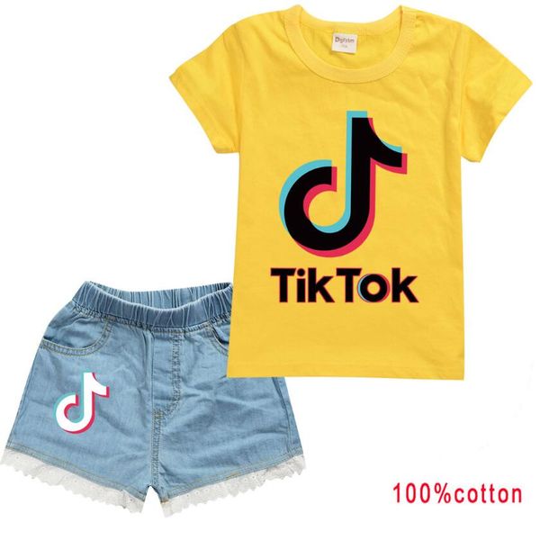 tik tok set for boy girl tracksuit clothes spring summer tiktok kid cotton t-shirt + jeans pant 2pc outfit children sport suit, White
tik tok set for boy girl tracksuit clothes spring summer tiktok kid cotton t-shirt + jeans pant 2pc outfit children sport suit, White