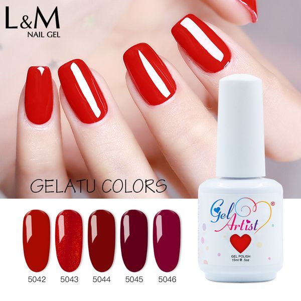 100pcs/lot gelatu series gelartist brand 120 colors 15ml 0.5oz nail art spa salon diy soak off gel nail polish colourful, Red;pink
100pcs/lot gelatu series gelartist brand 120 colors 15ml 0.5oz nail art spa salon diy soak off gel nail polish colourful, Red;pink
