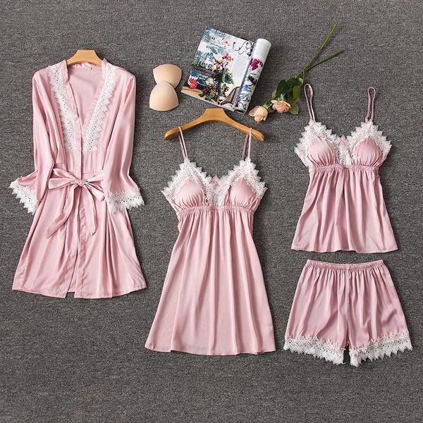 silk pajamas for women sleepwear suit new 2019 summer pijama mujer lace lingerie female pyjama satin pajama set nightwear y200425
silk pajamas for women sleepwear suit new 2019 summer pijama mujer lace lingerie female pyjama satin pajama set nightwear y200425