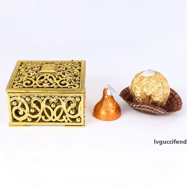 uk 12pcs cross hollow wedding party plastic favor candy boxes gold/silve 2019