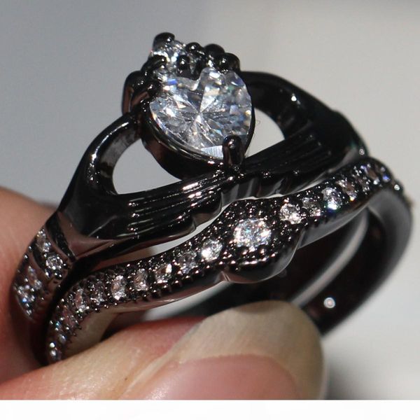 f 2017 new arrival sell luxury jewelry unique 10kt black gold filled heart shape z wedding women bridal claddagh ring set gift, Slivery;golden
f 2017 new arrival sell luxury jewelry unique 10kt black gold filled heart shape z wedding women bridal claddagh ring set gift, Slivery;golden