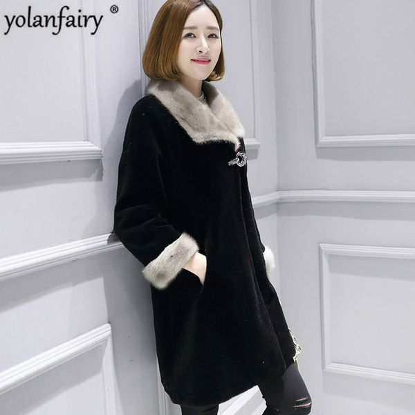 autumn winter real fur coat women long jacket 100% wool fur coat female luxury jackets collar manteau femme kqn18182, Black
autumn winter real fur coat women long jacket 100% wool fur coat female luxury jackets collar manteau femme kqn18182, Black
