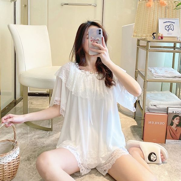 lace women's spring and autumn pure cotton kimono sweet and fairy princess royal style white home lace pajamas pajamas wear, Blue;red
lace women's spring and autumn pure cotton kimono sweet and fairy princess royal style white home lace pajamas pajamas wear, Blue;red
