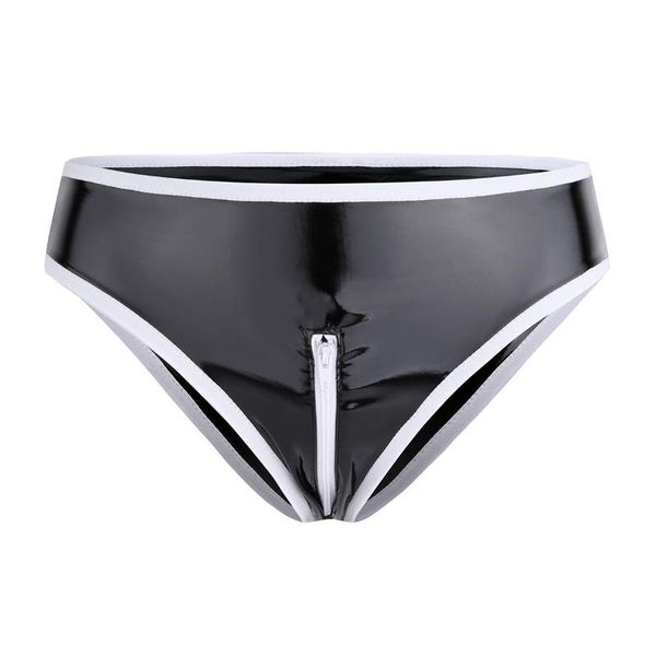women's panties womens lingerie latex wetlook clubwear female patent leather low rise zipper crotch bikini briefs underwear underpants, Black;pink
women's panties womens lingerie latex wetlook clubwear female patent leather low rise zipper crotch bikini briefs underwear underpants, Black;pink