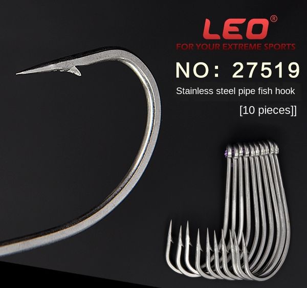 27519 leo/leo stainless steel pipe hook 27519 leo/leo stainless gear 10pcs sea fishing deep sea hook fishing gear
27519 leo/leo stainless steel pipe hook 27519 leo/leo stainless gear 10pcs sea fishing deep sea hook fishing gear