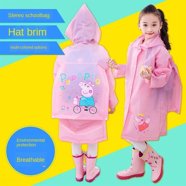 9801 children's bag cloak cloak student's raincoat baby's big brim poncho boy's raincoat with schoolbag
9801 children's bag cloak cloak student's raincoat baby's big brim poncho boy's raincoat with schoolbag