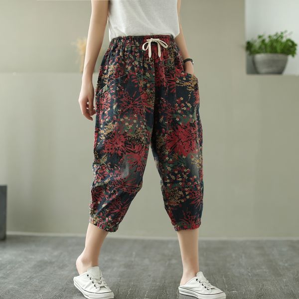 printed loose large size jeans and jeans women's summer 2020 new elastic waist harem pants women's capri pants summer, Blue
printed loose large size jeans and jeans women's summer 2020 new elastic waist harem pants women's capri pants summer, Blue