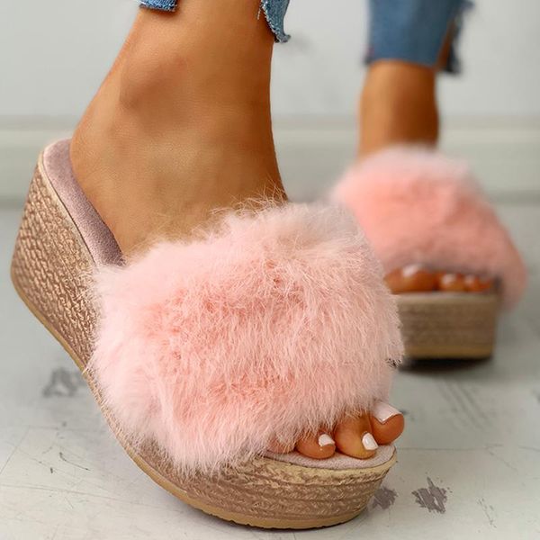 женщины клин heeled тапочки толстым дном дамы sandalias обувь женская пушистые платформы сандалии вне слайды 2020 летний новый, Black
женщины клин heeled тапочки толстым дном дамы sandalias обувь женская пушистые платформы сандалии вне слайды 2020 летний новый, Black