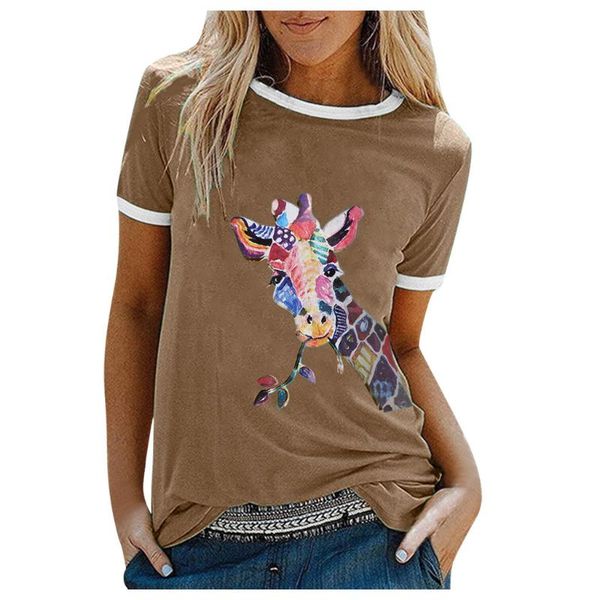 women's t-shirt giraffe print women summer t shirt o-neck short sleeve patchwork tshirts causal harajuku plus size clothes, White
women's t-shirt giraffe print women summer t shirt o-neck short sleeve patchwork tshirts causal harajuku plus size clothes, White