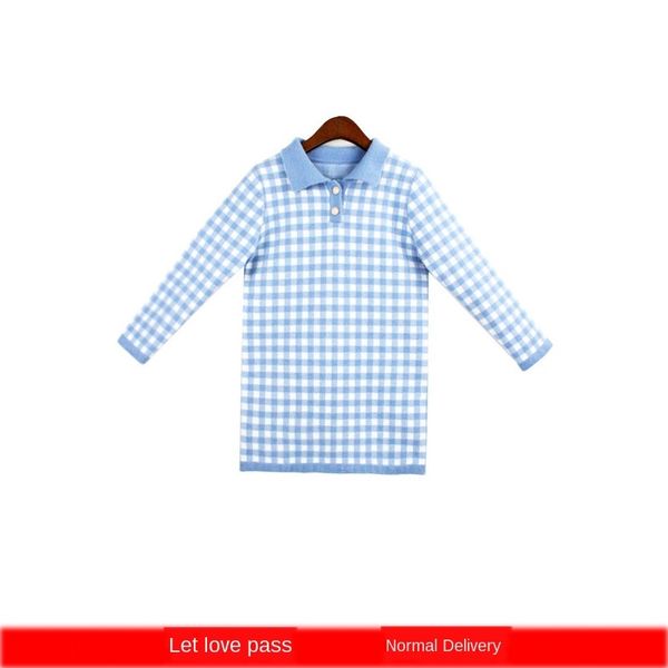 2020 girls' knitted lapel mink velvet clothing children's sweater korean children's clothing sweater, Blue
2020 girls' knitted lapel mink velvet clothing children's sweater korean children's clothing sweater, Blue