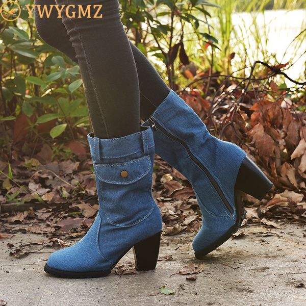boots denim women mid-rise rome solid color large size shoes woman slip-on chunky mid-calf motorcycle chaussures femme, Black
boots denim women mid-rise rome solid color large size shoes woman slip-on chunky mid-calf motorcycle chaussures femme, Black