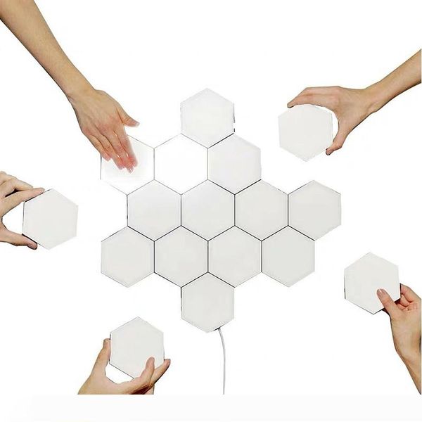 led quantum hexagonal wall lamp modular touch sensor light fixture smart light diy creative geometric assembly lamp
led quantum hexagonal wall lamp modular touch sensor light fixture smart light diy creative geometric assembly lamp