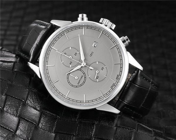 six stitches series luxury mens watches all dial work quartz watch designer watches ts 1853 brand black leather strap casual sports style, Slivery;brown
six stitches series luxury mens watches all dial work quartz watch designer watches ts 1853 brand black leather strap casual sports style, Slivery;brown