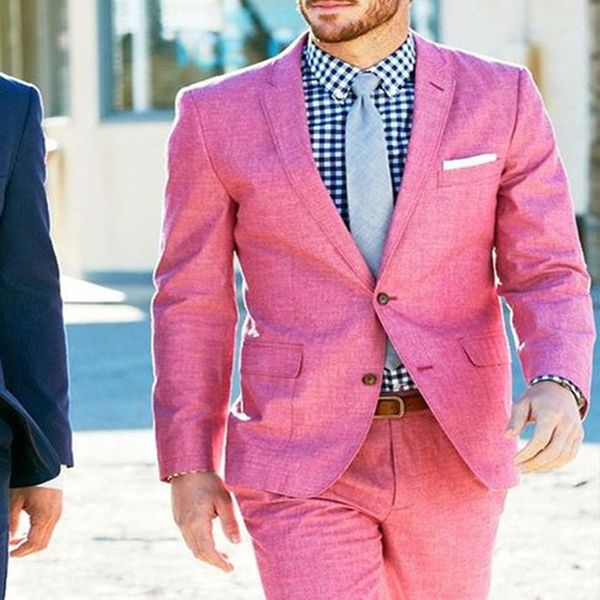 causal custom pink linen beach wedding suits 2 pieces groom tuxedo mens prom dinner suit man costume homme groomsman suit, White;black
causal custom pink linen beach wedding suits 2 pieces groom tuxedo mens prom dinner suit man costume homme groomsman suit, White;black