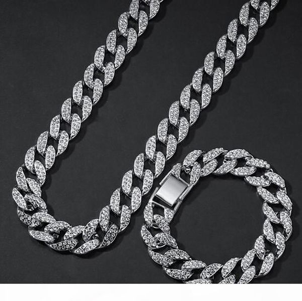 iced out cuban chain set 15mm cuban bracelet and chain combo hip hop jewelry whosales trendy rapper singer fashion hip hop, Silver
iced out cuban chain set 15mm cuban bracelet and chain combo hip hop jewelry whosales trendy rapper singer fashion hip hop, Silver