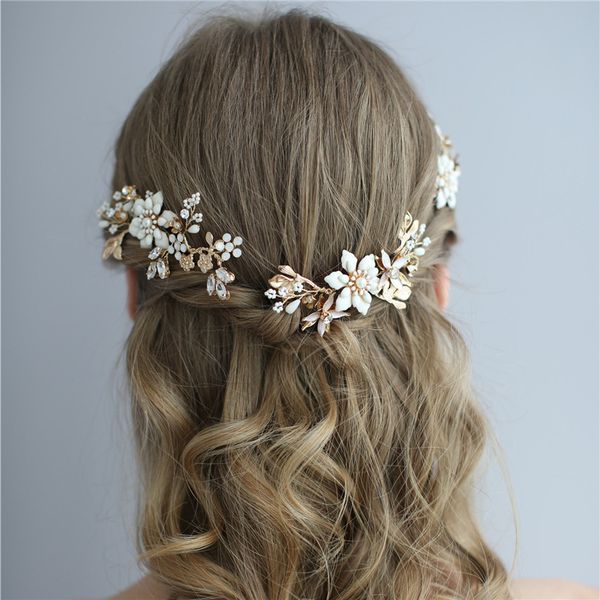 jonnafe gold floral bridal headpiece hair pin clip handmade leaf wedding hair ornament women prom jewelry, Golden;silver
jonnafe gold floral bridal headpiece hair pin clip handmade leaf wedding hair ornament women prom jewelry, Golden;silver