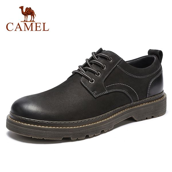 camel men's shoes autumn casual low-cut workwear scrub genuine leather flexible matte cowhide man footwear non-slip male boots, Black 
camel men's shoes autumn casual low-cut workwear scrub genuine leather flexible matte cowhide man footwear non-slip male boots, Black
