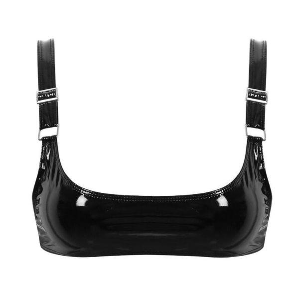 bras sets women's wet look patent leather erotic lingerie adjustable shoulder straps wire-unlined mini cover bra crop, Red;black
bras sets women's wet look patent leather erotic lingerie adjustable shoulder straps wire-unlined mini cover bra crop, Red;black