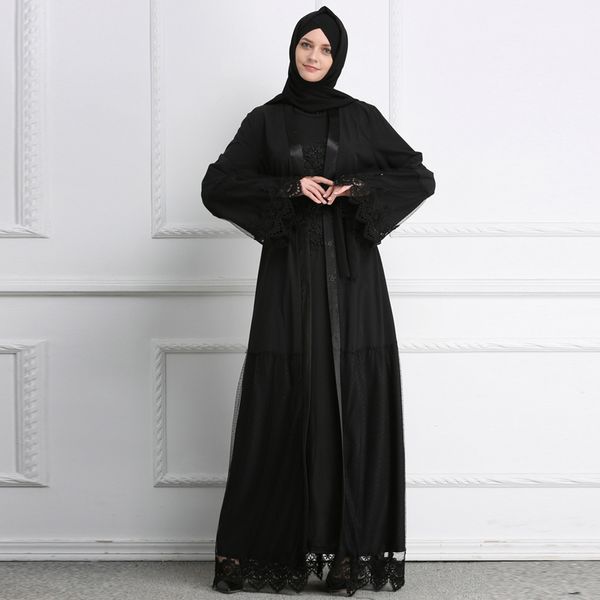 2019 black muslim abaya dubai kaftan lace mesh cardigan hijab dress abayas for women jilbab robe caftan turkish islamic clothing
2019 black muslim abaya dubai kaftan lace mesh cardigan hijab dress abayas for women jilbab robe caftan turkish islamic clothing